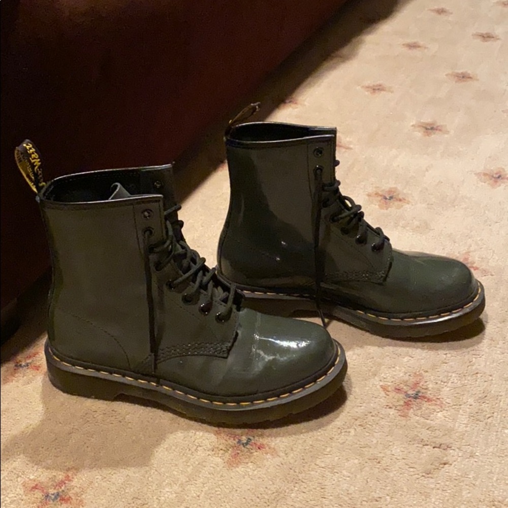 Gray Doc Martens